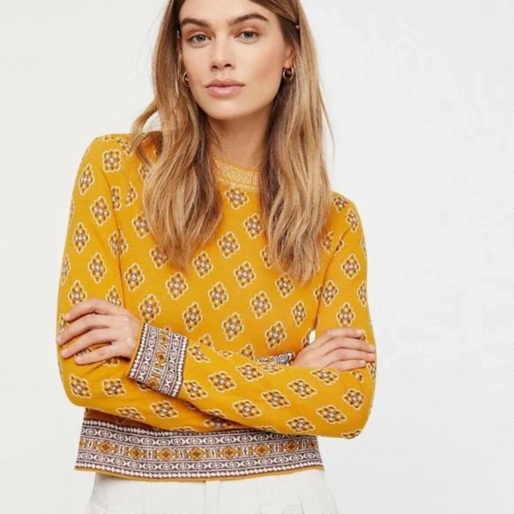 Free People New Age Crew Sweater XS